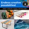Crystal Clear Epoxy Resin 1/2 Gallon Kit 2 Part Epoxy Resin for Tumblers, Wood, Table Top, Countertop, Bar & Craft Art, Resin Molds Clear Casting Resin & Hardener Bulk Two Part Resin Epoxy 1/2 Gallon